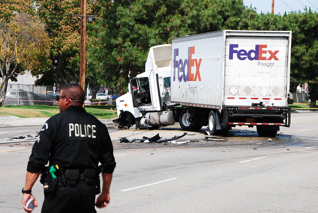 FedEx Truck crash