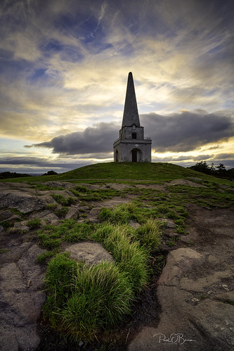 killiney hill dublin obelisk tower sunset