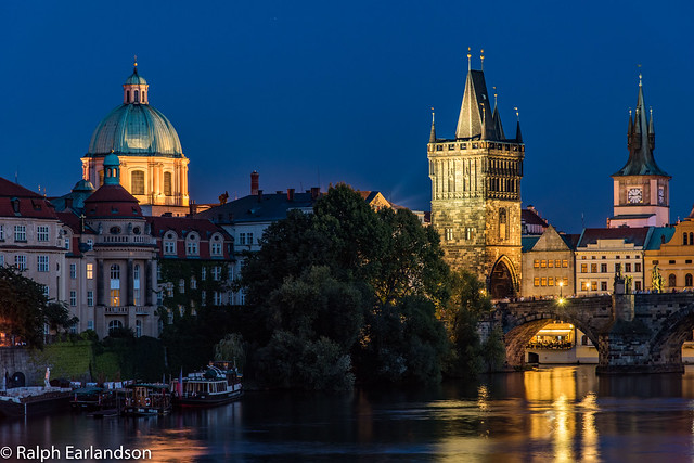 Nightfall in Prague