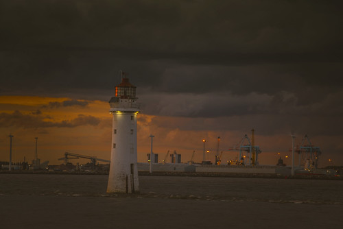 lighthouse wirral merseyside sea night sunset industry industrial photoshop crane clouds storm landscape frightened tree frightenedtreephotography photography