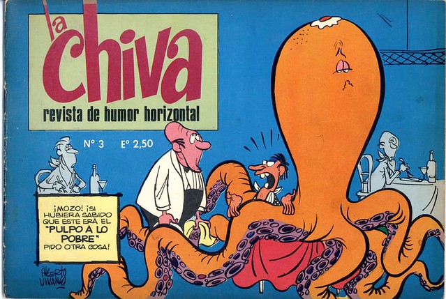 Revista La Chiva, dibujo del gran Alberto Vivanco