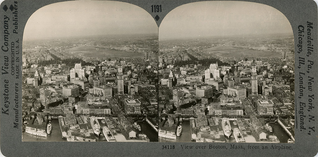 PA From RARE 1200 Card Set #B Keystone Stereoview Overlooking B Franklin Prkwy 