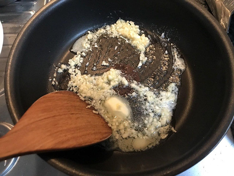 Melt the butter in a pan