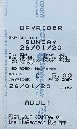 Stagecoach 'Dayrider' ticket dated 26 January 2020 | Flickr