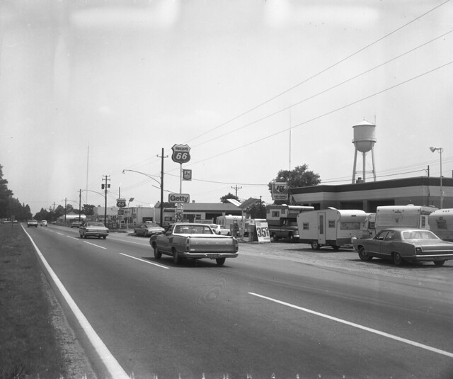 RV Lot along Highway, 1970's - 2016-096-2906