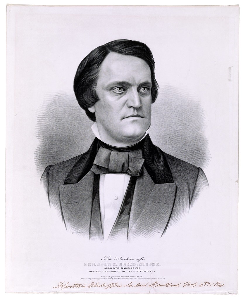 Hon. John C. Breckinridge: Democratic candidate for sixteenth president of the United States ; Lithograph by Currier and Ives, 1860