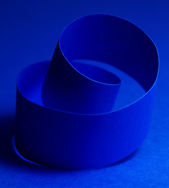 (Homage to Yves Klein) Blue Paper Spiral