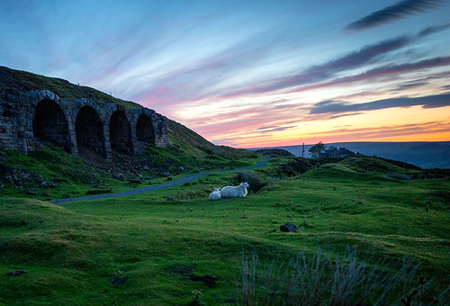 rosedale ironstonemining kilns sheep sunset leica leicaq flikrelite flickr twop northyorkshire