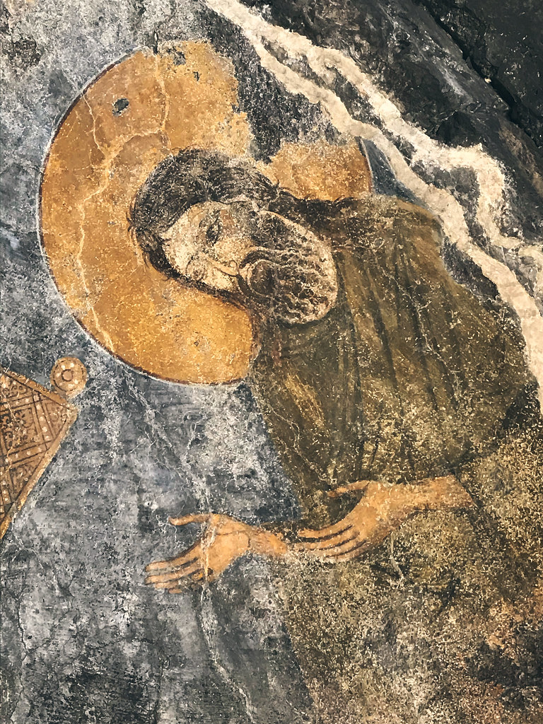 Saint John the Baptist maronite fresco in Lebanon