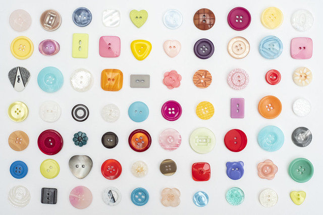 Collection of Colourful Buttons
