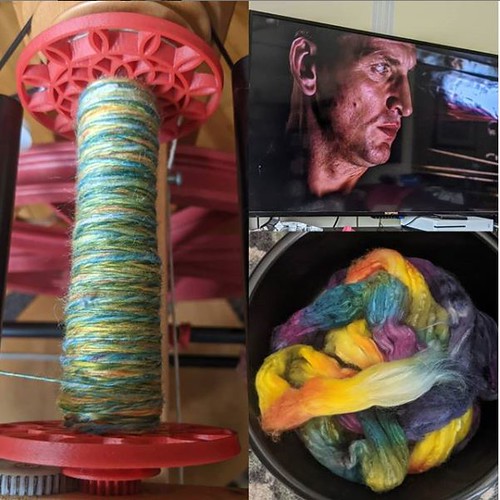 Tour de Fleece 2020 Day
1 - June 27 - Into the Whirled 60 Merino/40 April Luxe Shipment in Silk Spring,
Sprang, Sprung Colorway Starting Singles