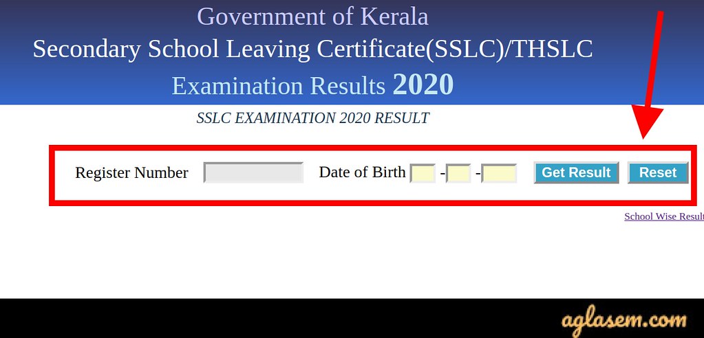 Kerala SSLC result 2020 login