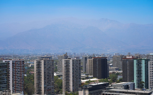 travel chile santiago architecture building city mountains andes sky summer