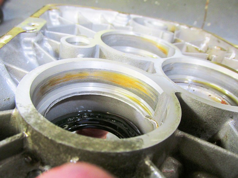 Discoloration In Rear Cover Input Shaft Bearing Bore