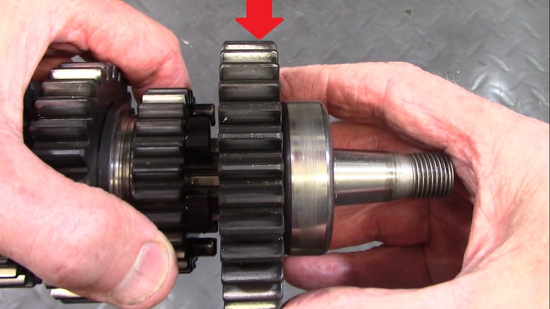 Output Shaft 1st Gear Teeth Have A Helical Wear Pattern