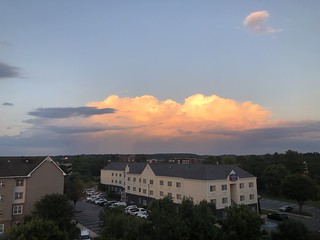 Clouds at sunset over Fairfield Inn & Suites, Frederick, Maryland