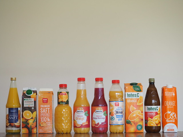 Orange Juice Bottle Pack Tetrapak © Saft Orangensaft Flasche Tüte ©