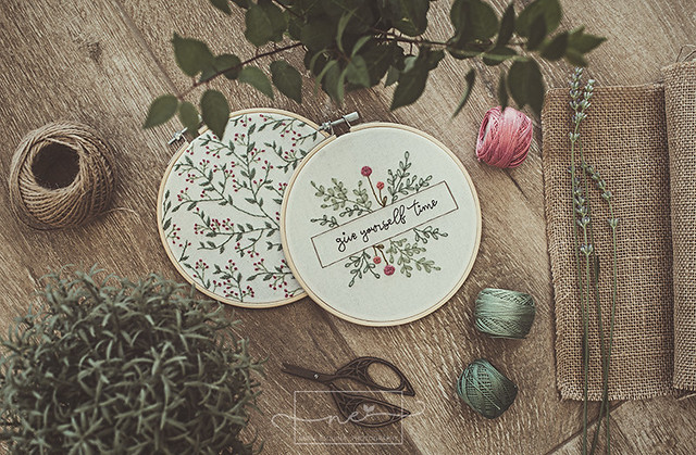 Botanical embroidery
