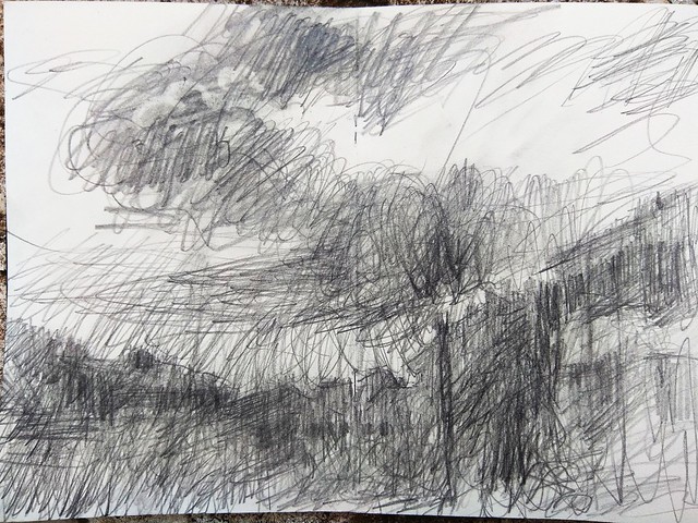 Landscape, rough sketch #sketchbook #sketch #pencil #sketching