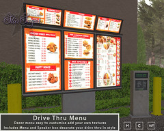 Drive Thru menu