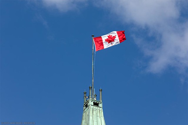 Canadian Flag on Peace Tower