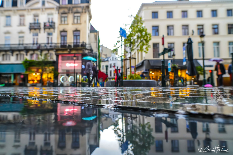 Brussels Under the Rain - © Ben Heine Photography