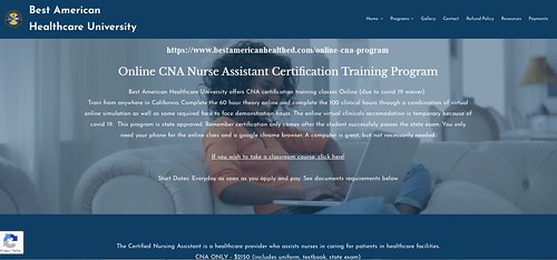 online cna certification California