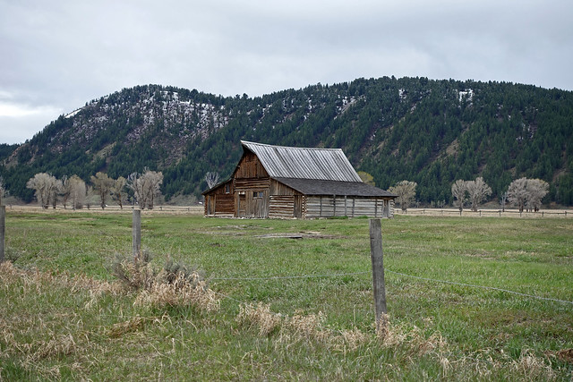 T.A. Moulton Barn at T.A. Moulton Homestead at Mormon Row Historic District in Grand Teton NP, WY
