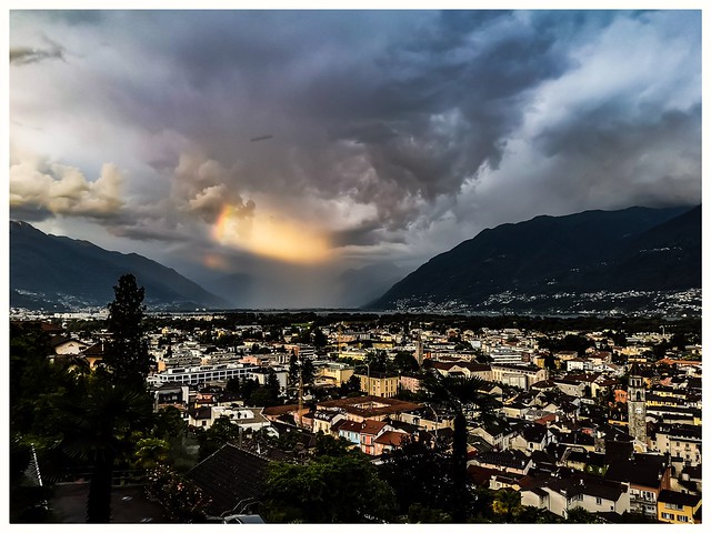 Gewitterstimmung über Ascona, CH, Explorebild 4.7.2020, vielen herzlichen Dank