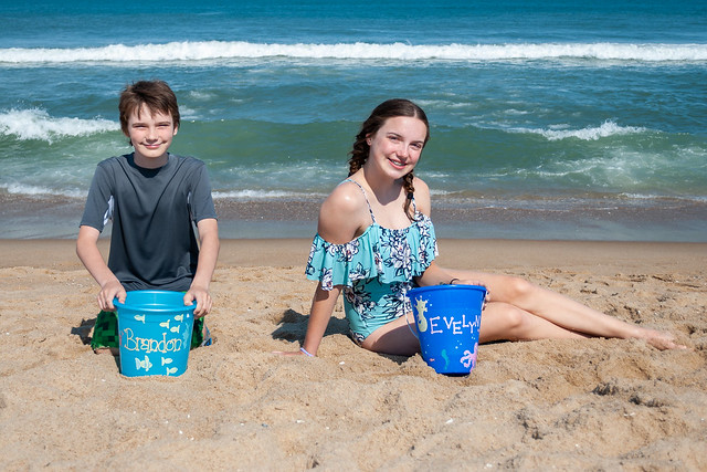 Evy & Brandon at the Beach