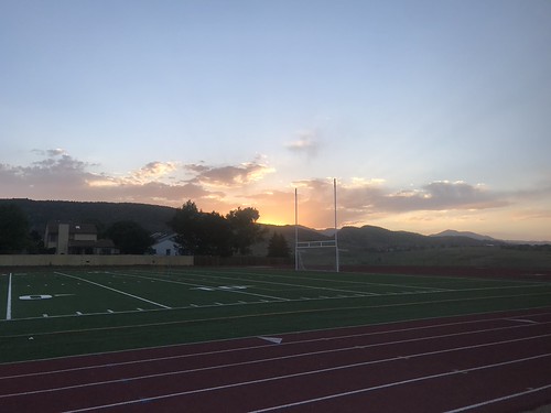 Sunset over Chatfield field #sunset by kraakerjack, sunset chatfield highschool