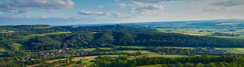 Panorama-         Loffeld-Horsdorf vom Staffelberg aus