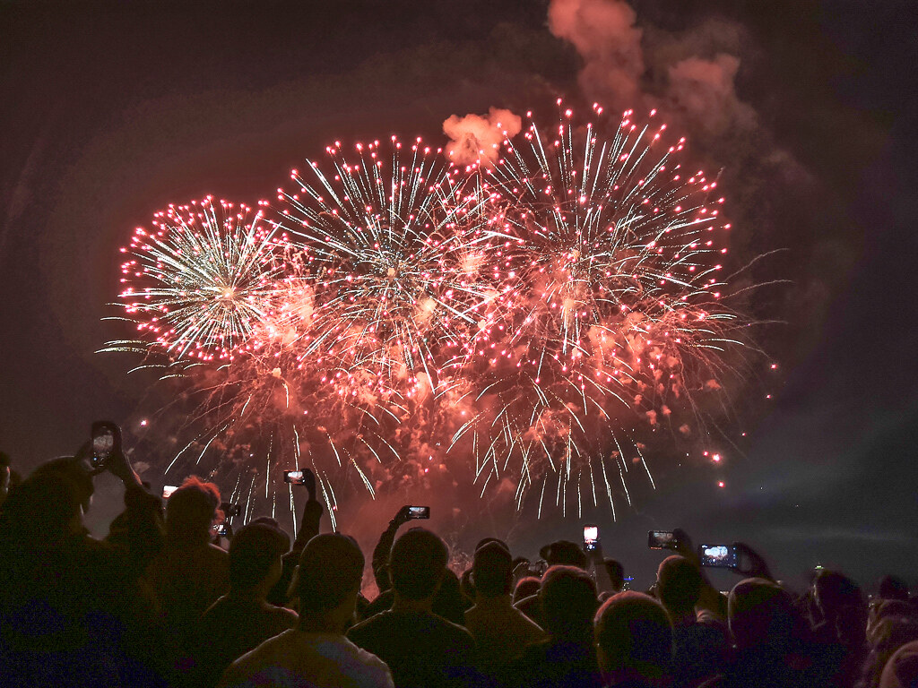 Fireworks Gas Works Park on July 4th 