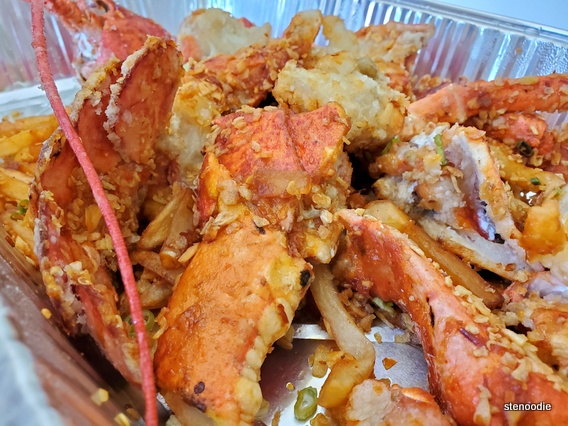  Hong Kong style lobster close-up