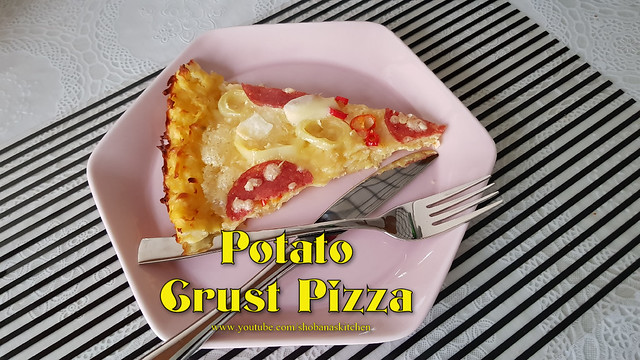 Delicious Potato Crust Pizza / Homemade Pizza / Shobanas Kitchen