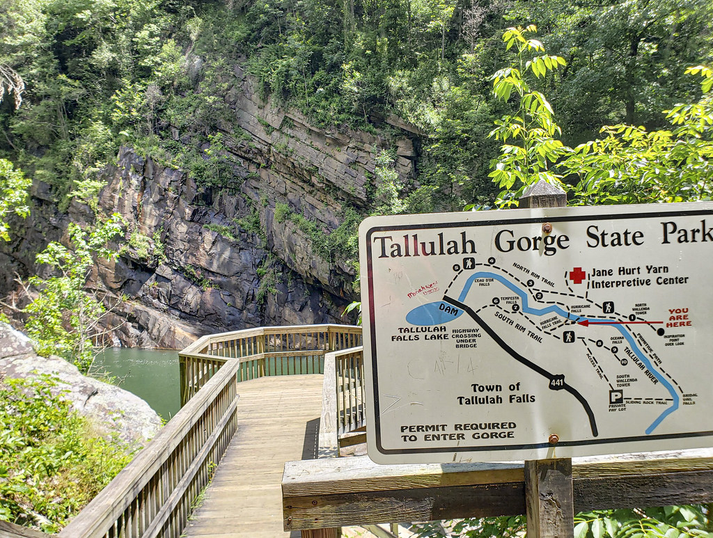 At the bottom of Tallulah Gorge State Park in Georgia. Cli… | Flickr