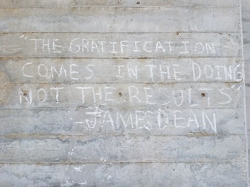Chalk Writing on Library Wall - James Dean