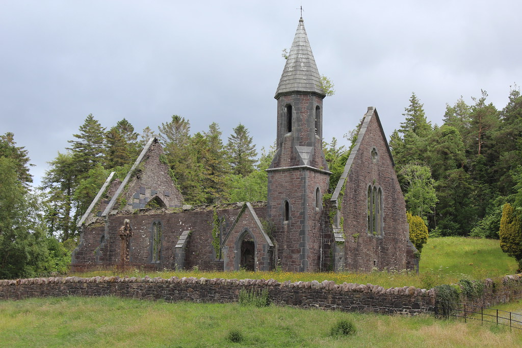 Saturday 4th July 2020. The old Church of Ireland ruin at Tourmakeady, Co Mayo, Ireland.
