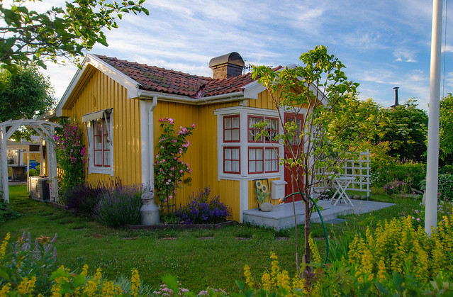 A little yellow house
