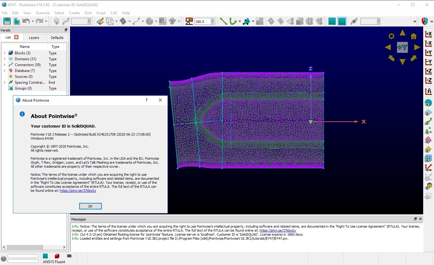 Working with PointWise 18.3 R2 build 2020-06-23 full license