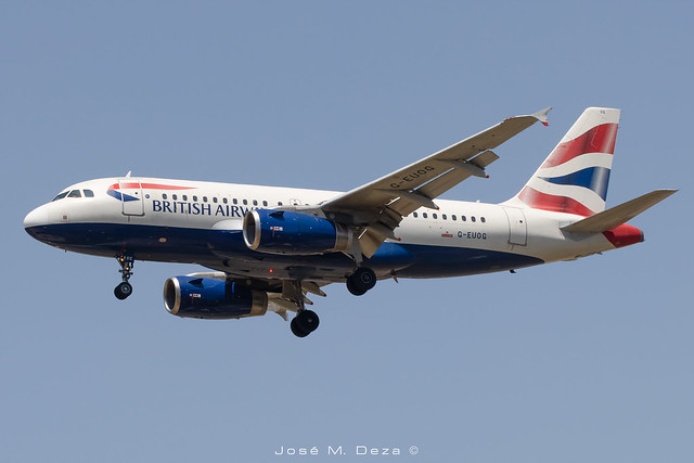 British Airways A319-131 G-EUOG