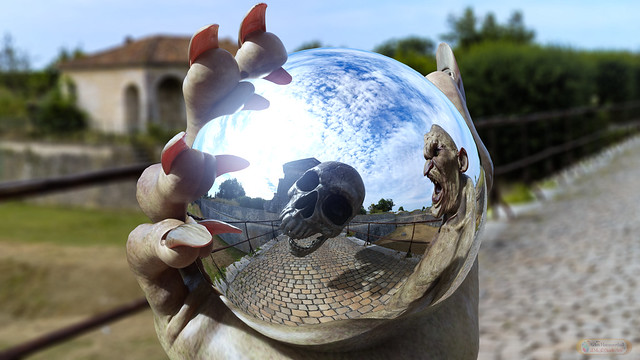 Spooky Hand Mirror Ball v2 - Custom Made Art (HQ)