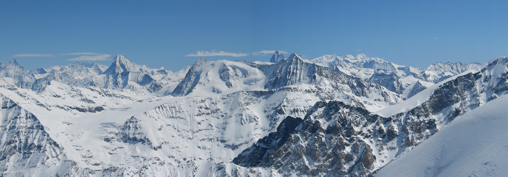 Petit Combin Walliser Alpen Schweiz panorama 03