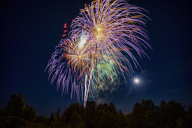 Fireworks over the Moon   (Explored) - July 2020