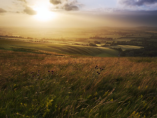 The Giant's Stair from White Horse Hill, The Ridgeway, Oxfordshire, England