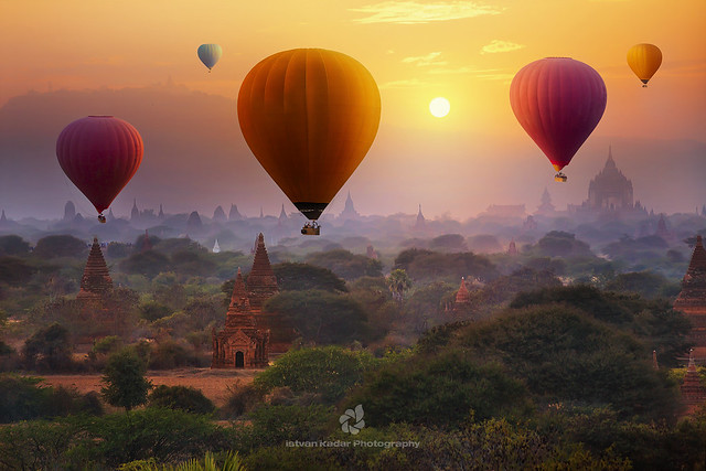 Ballooning Experience In Bagan, Myanmar