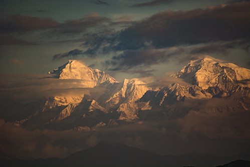 nepal himalayas ganeshhimal nagarkot sunrise