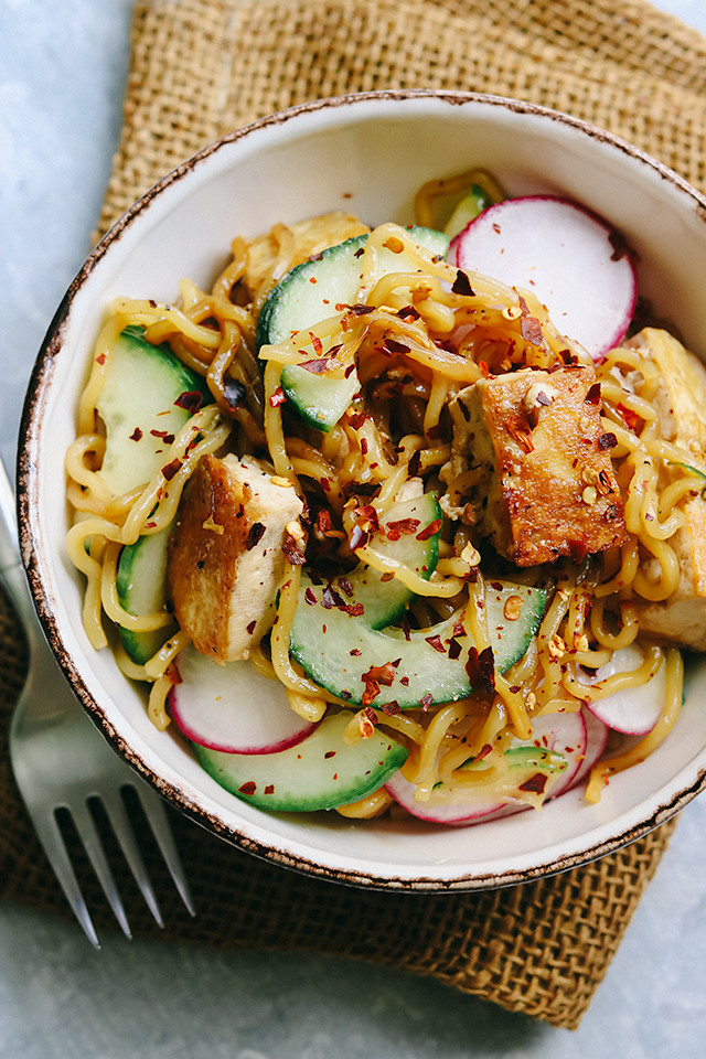 Sweet and Spicy Tofu Noodles