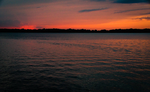 sunset clouds light sky lakewaco woodwaypark lake water reflections pentaxkp pentax