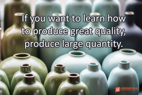 El Aprendizaje hace que cantidad supere a calidad,... incluso en calidad